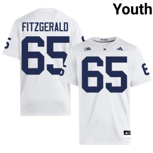 #65 Alumni White College Football Jim Fitzgerald Lions Youth Jerseys 878975-320