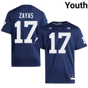 #17 Navy Player Youth College Football PSU Nittany Lions Josiah Zayas Jerseys 400392-746