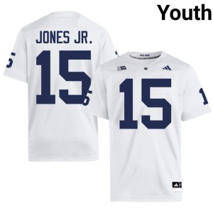 #15 White University PSU Lions College Football Youth Keith Jones Jr. Jersey 692327-418