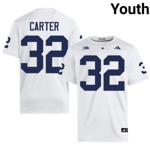 #32 Nittany Lions College Football Youth Ki-Jana Carter White Official Jerseys 905131-637