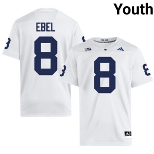 #8 College Football Penn State Youth White Kooper Ebel Alumni Jerseys 272009-237