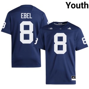 #8 Navy Kooper Ebel Player College Football Youth PSU Jerseys 109404-249