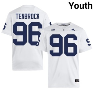 #96 Youth College Football Penn State White Lucas Tenbrock 2026-27 Jerseys 781642-179