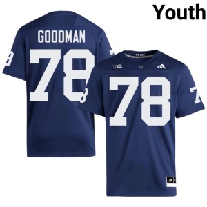 #78 Embroidery Nittany Lions Navy Malachi Goodman College Football Youth Jerseys 390091-212