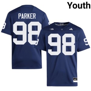 #98 Youth Replica Navy College Football Lions Matthew Parker Jersey 328331-913