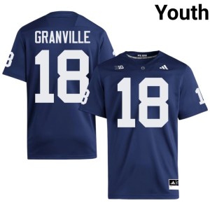 #18 Nittany Lions Max Granville Navy College Football Youth High School Jerseys 964514-936