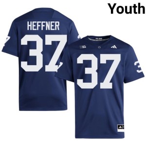 #37 Replica PSU College Football Navy Youth Max Heffner Jerseys 106690-626