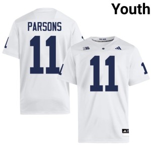 #11 Penn State White Youth College Football Micah Parsons Limited Jersey 567171-109