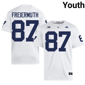 #87 Pat Freiermuth College Football Nittany Lions Youth Player White Jersey 604681-769