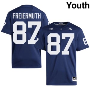 #87 Navy Pat Freiermuth College Football Youth Penn State Nittany Lions Embroidery Jerseys 235687-204
