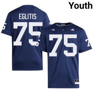 #75 Nittany Lions Youth Pete Eglitis College Football Navy Official Jerseys 388966-174