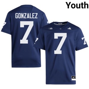 #7 Penn State Stitched Navy College Football Youth Peter Gonzalez Jerseys 739075-400