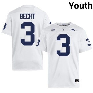 #3 Youth White Rocco Becht College Football University Lions Jerseys 465034-408