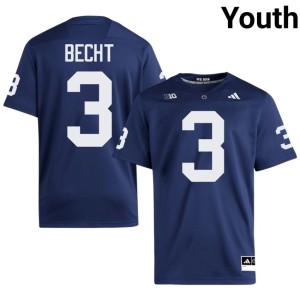 #3 Rocco Becht College Football Navy Player Youth Penn State Jerseys 673220-760