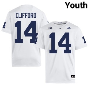 #14 Youth Stitched Sean Clifford Penn State College Football White Jerseys 620191-184