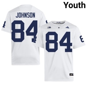#84 Lions Theo Johnson 2026-27 College Football White Youth Jersey 974721-793