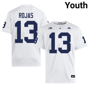 #13 Penn State Lions Tony Rojas White Youth High School College Football Jersey 512681-497