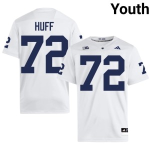 #72 Youth Replica Penn State White College Football Tyshon Huff Jersey 108663-591
