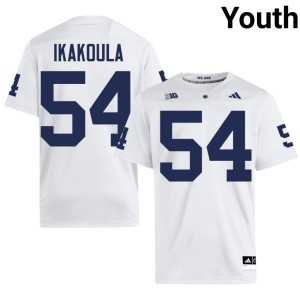 #54 College Football Youth PSU Lions White Vaea Ikakoula Replica Jerseys 644985-665